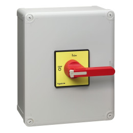 TeSys Vario enclosed, emergency switch disconnector, 140A, IP65, long handle