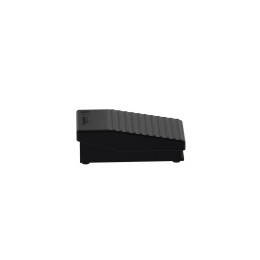 Single foot switch, Harmony XPE, plastic, black, without cover, 1 step, 1 contact 1NC+NO, IP43